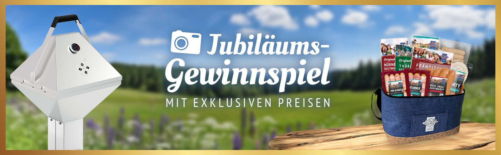 Preise von 100 jährigem Gewinnspiel von Wolf Essgenuss
