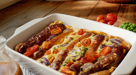 Toad in the Hole mit Original Thüringer Rostbratwurst